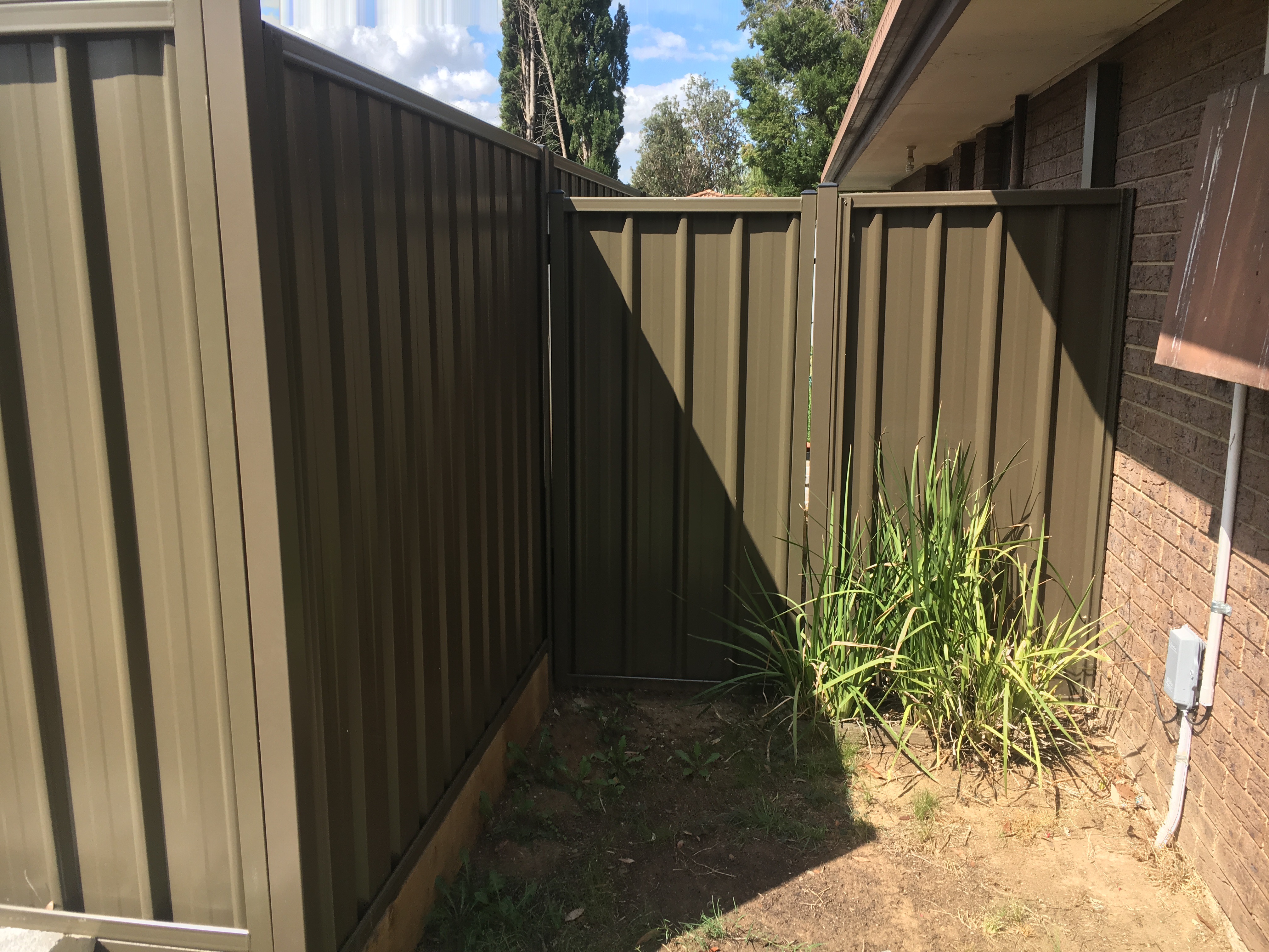 Brown Colorbond Fence